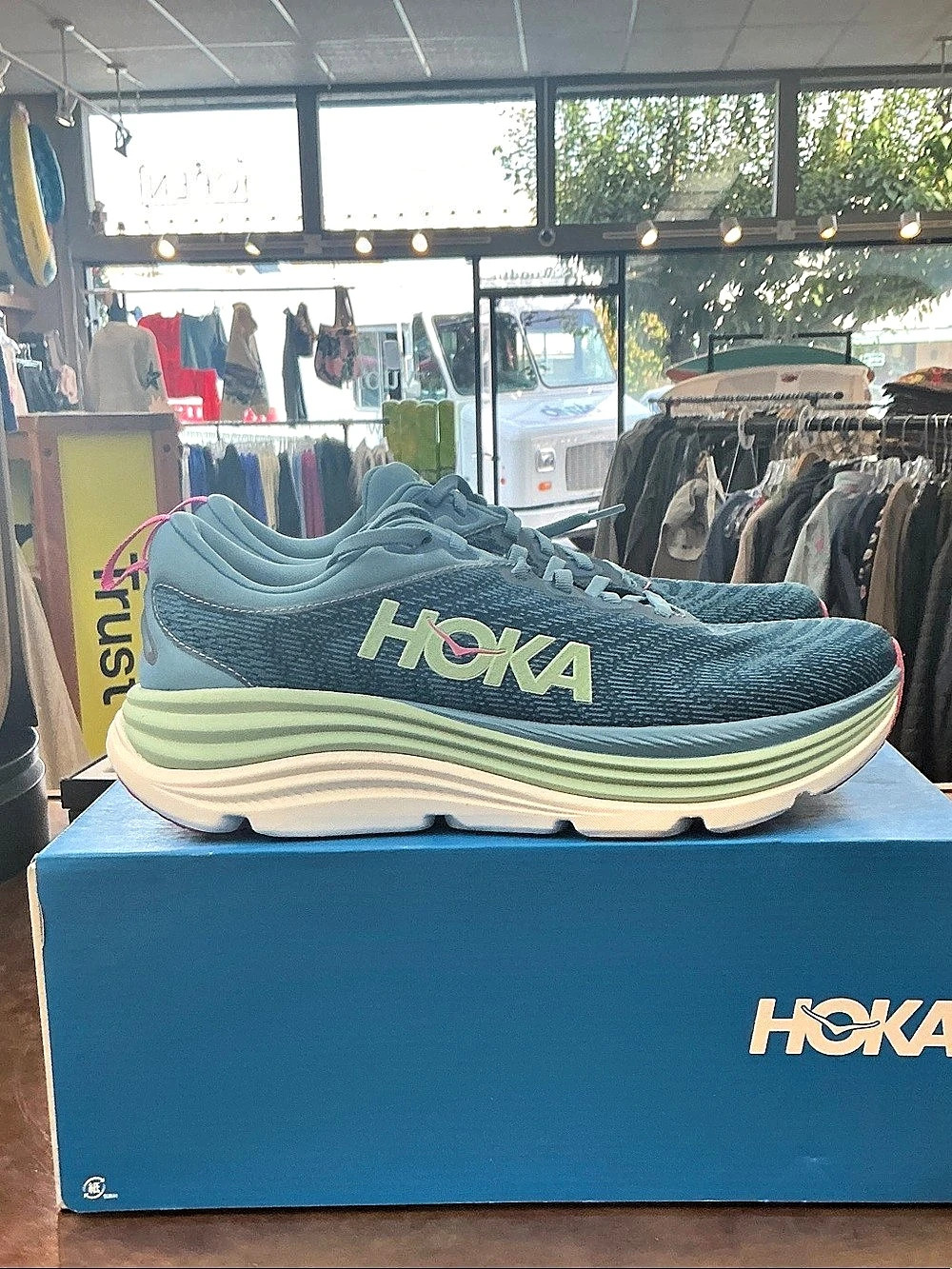 Hoka W Gaviota 5 11B (Alpine Blue / Jadeite )